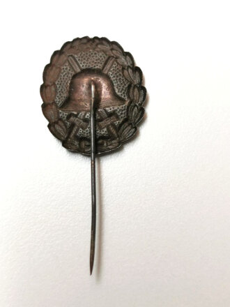 Miniatur zum Verwundetenabzeichen Schwarz 1. Weltkrieg, Größe 22 mm