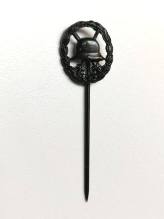 Miniatur zum Verwundetenabzeich Schwarz 1. Weltkrieg durchbrochen, Größe 15 mm