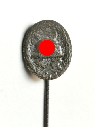 Miniatur, Verwundetenabzeichen 1939 Silber, Größe 16mm
