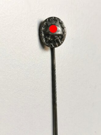 Miniatur , Verwundetenabzeichen 1939 Silber, Größe 9 mm