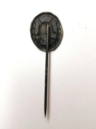 Miniatur, Verwundetenabzeichen 1939 Schwarz, 1. Form, Größe 17 mm