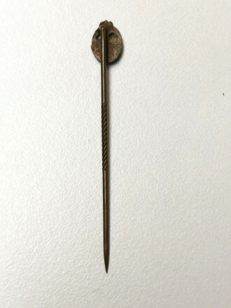 Miniatur,Panzerkampfabzeichen in Bronze, Größe 9 mm