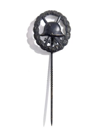 Miniatur, Verwundetenabzeichen 1. Weltkrieg Schwarz durchbrochen, Größe 23 mm