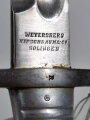 Argentinien, Seitengewehr Modell 1891,  Hersteller Weyersberg Kirschbaum &Co, Hoheitsmarke ausgeschliffen,  Solingen,