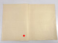 Großformatige Beförderungsurkunde eines Hauptmann zum Major, ausgestellt 19. juli 1940 mit gedruckter Unterschrift von Adolf Hitler und eigenhändiger Unterschrift Generalfeldmarschall Walther von Brauchitsch