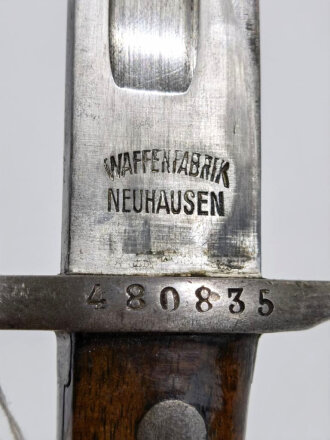 Schweiz, Seitengewehr Modell 1889, für Schmidt-Rubin ,Waffenfabrik Neuhausen