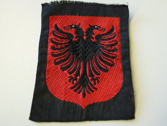 Armabzeichen für albanische Freiwillige der Waffen-SS Division Skanderbeg, Bevo Ausführung, sehr selten