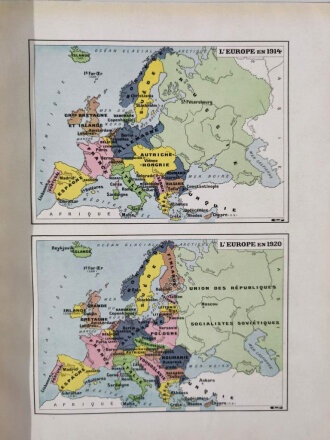 "Histoire generale Illustree de la Deuxieme Guerre Mondiale" 1936-1945. Band I und II, Buchrücken defekt