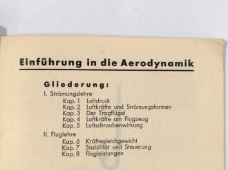 "Einführung in die Aerodynamik" 24 Seiten, guter Zustand