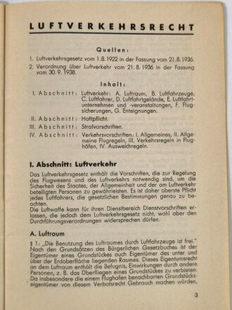 "Einführung in das Luftverkehrsrecht" 22 Seiten, guter Zustand