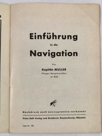 "Einführung in die Navigation" 32 Seiten,...
