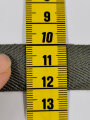 1 Rolle Webband Breite 18 mm, Durchmesser der Rolle 22cm. Relativ dickes Material für Trageriemen , Aus altem Herstellerbestand für Wehrmachtsmaterial