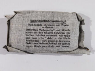 Verbandpäckchen Wehrmacht grosses Modell datiert 1942