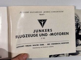 Konvolut Literatur 6 Büchlein Flugzeuge und Flugmotoren- Junkers, Dornier, Messerschmitt, HFB Blohm&Voss, Focke-Wulf, Luftfahrt Verlag Walter Zuerl, Zustand insg. gut