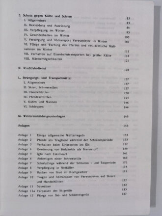 "Taschenbuch für den Winterkrieg", urspr. veröffentlicht 1942, Neudruck 1986, 194 Seiten, gebraucht guter Zustand