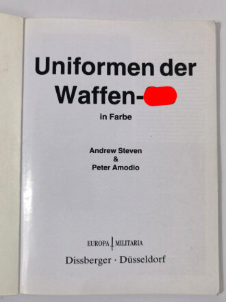 "Waffen-SS Uniformen in Farbe", 66 Seiten, A4,...
