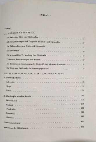 "Hieb- und Stichwaffen" 489 Seiten, über A4, gebraucht, gut 