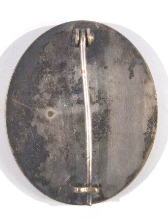 Verwundetenabzeichen 1939 in Silber, Buntmetall, Hakenkreuz berieben