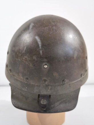 Frankreich, Helm für Panzerbesatzungen in  gutem Zustand, getragenes Stück