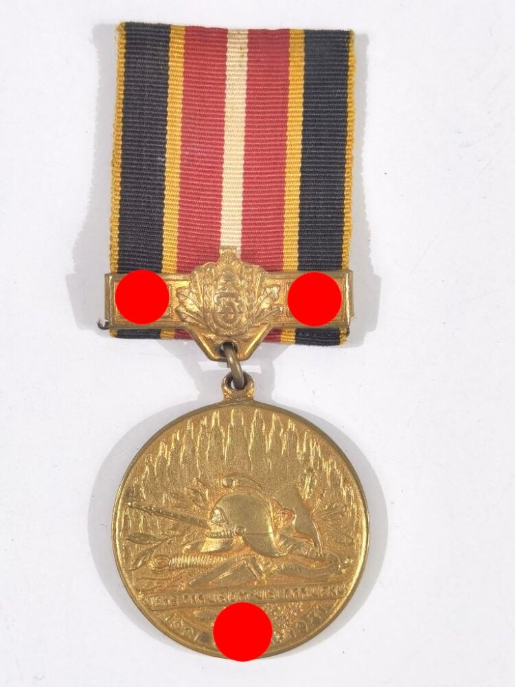 Lettland , Feuerwehr Auszeichung mit Hakenkreuz, recht selten zu find