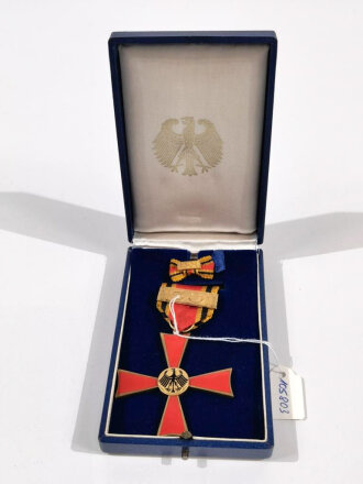 Bundesrepublik Deutschland, Verdienstkreuz am Bande des Verdienstordens für Arbeitsjubilare mit Bandschnalle für Damen im Verleihungsetui, von 1957 bis 1966