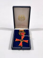 Bundesrepublik Deutschland, Verdienstkreuz am Bande des Verdienstordens für Arbeitsjubilare mit Bandschnalle für Herren im Verleihungsetui, von 1957 bis 1966