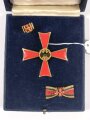 Bundesrepublik Deutschland, Bundesverdienstkreuz 1. Klasse in  Herrenausführung mit Bandspange und Anstecker im Etui