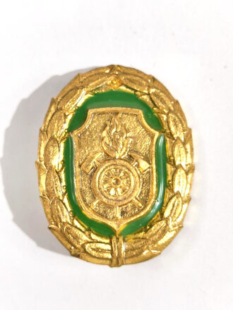 Feuerwehr, Bayerisches Feuerwehr  Leistungsabzeichen in Gold / Grün, seit 1974