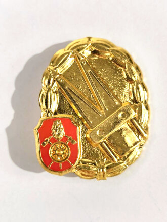 Feuerwehr, Bayerisches Feuerwehr Leistungsabzeichen für technische Hilfe in Gold/ Rot, seit 1997