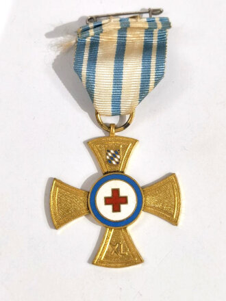 Rotes- Kreuz, Ehrenzeichen für Verdienste um das Bayerische Rote Kreuz in Gold für 40 Jahre, 2. Fassung seit 1972