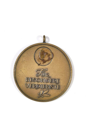 Rotes- Kreuz, Verdienstmedaille der Sanitätskolonne des Bayerischen Roten Kreuzes in Bronze, ohne Band und Rot Kreuz Emaille fehlt