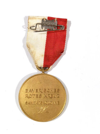Rotes- Kreuz, Verdienstmedaille der Sanitätskolonne des Bayerischen Roten Kreuzes in Gold, von 1978 bis 1995