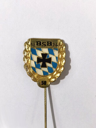 Treuenadel für langjährige Mitgliedschaft in Gold für 50 Jahre, des Bayerischen Soldatenbund 1874 e.V. ( BSB )