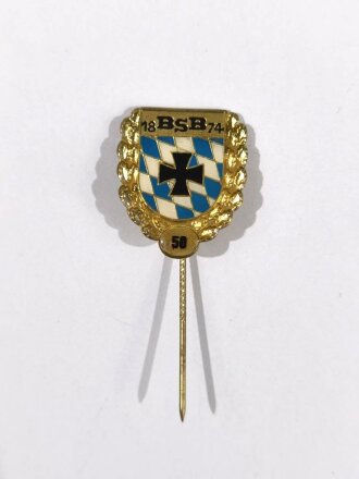 Treuenadel für langjährige Mitgliedschaft in Gold für 50 Jahre, des Bayerischen Soldatenbund 1874 e.V. ( BSB )