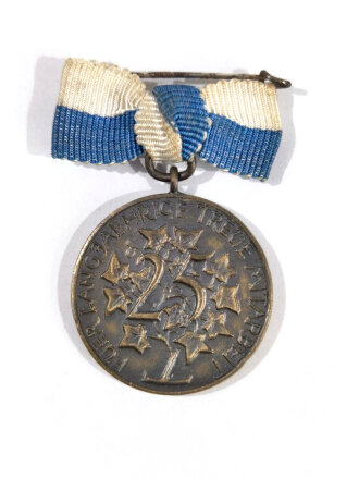 Kleine Ansteckmedaille " Kuratorium der Bayerischen Arbeitgeberschaft, für treue Mitarbeit " Durchmesser 25mm