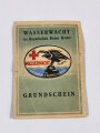 Rotes Kreuz, Deutsche Lebens- Rettungs- Gesellschaft, Grundscheinabzeichen mit Ausweisdokument von 1951