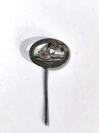 Rotes Kreuz, Deutsches Rettungsschwimmerabzeichen in Silber als Miniatur 18 mm