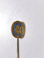 Feuerwehr Bayern, Leistungsabzeichen Gold/ Blau, Miniatur 18mm