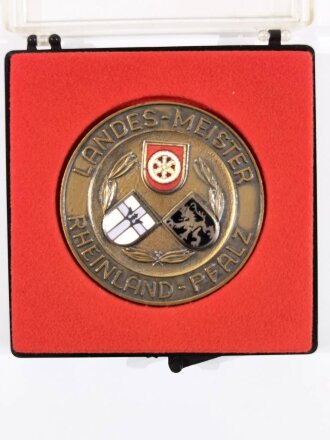 Medaille " Landes- Meister Rheinland Pfalz, Landes Sport Bund 1988 in Bronze" Durchmesser 50 mm