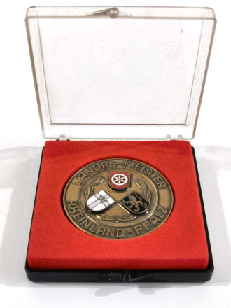 Medaille " Landes- Meister Rheinland Pfalz, Landes Sport Bund 1988 in Bronze" Durchmesser 50 mm
