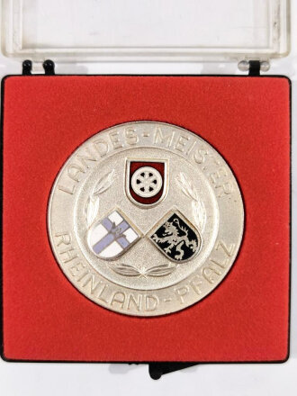 Medaille " Landes- Meister Rheinland Pfalz, Landes Sport Bund 1990 in Silber" Durchmesser 50 mm