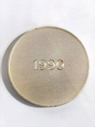 Medaille " Landes- Meister Rheinland Pfalz, Landes Sport Bund 1990 in Silber" Durchmesser 50 mm