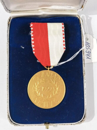 Medaille " Olympiade im Alltag 1972, Auszeichnung für Olympische Leistungen im Alltag " im Etui