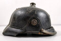 1.Weltkrieg, Pickelhaube für Mannschaften. Vorderschirm lose