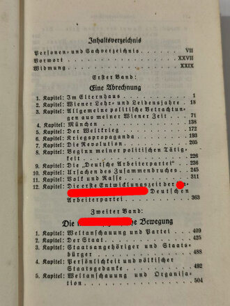 Adolf Hitler " Mein Kampf" blaue Ganzleinenausgabe von 1937