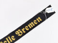 Kriegsmarine Mützenband " Kriegsmarinedienststelle Bremen" Länge 48cm