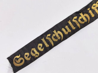 Kriegsmarine Mützenband " Segelschulschiff Gorch Fock" Länge 35cm