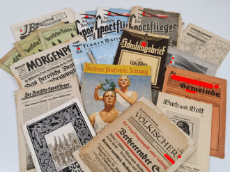 Konvolut Zeitungen aus der Zeit des 2.Weltkrieg, alles...