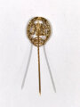 Deutschland nach 1945, Miniatur, Bayerisches Sport- Leistungs- Abzeichen in Gold mit Wiederholungszahl " 25 " an Nadel, Größe 20mm