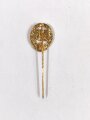 Miniatur, Bayerisches Sport- Leistungs- Abzeichen in Gold mit Wiederholungszahl " 30 " an Nadel, Größe 20mm
